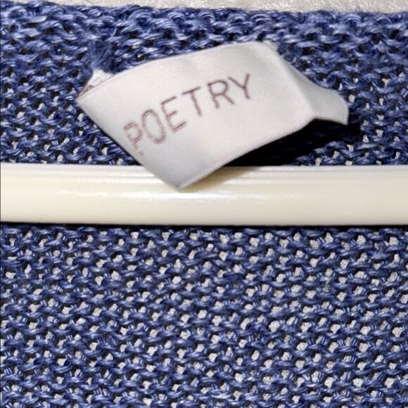 Poetry Blue Crew Neck Sweater with Relaxed Fit - Picture 2 of 14